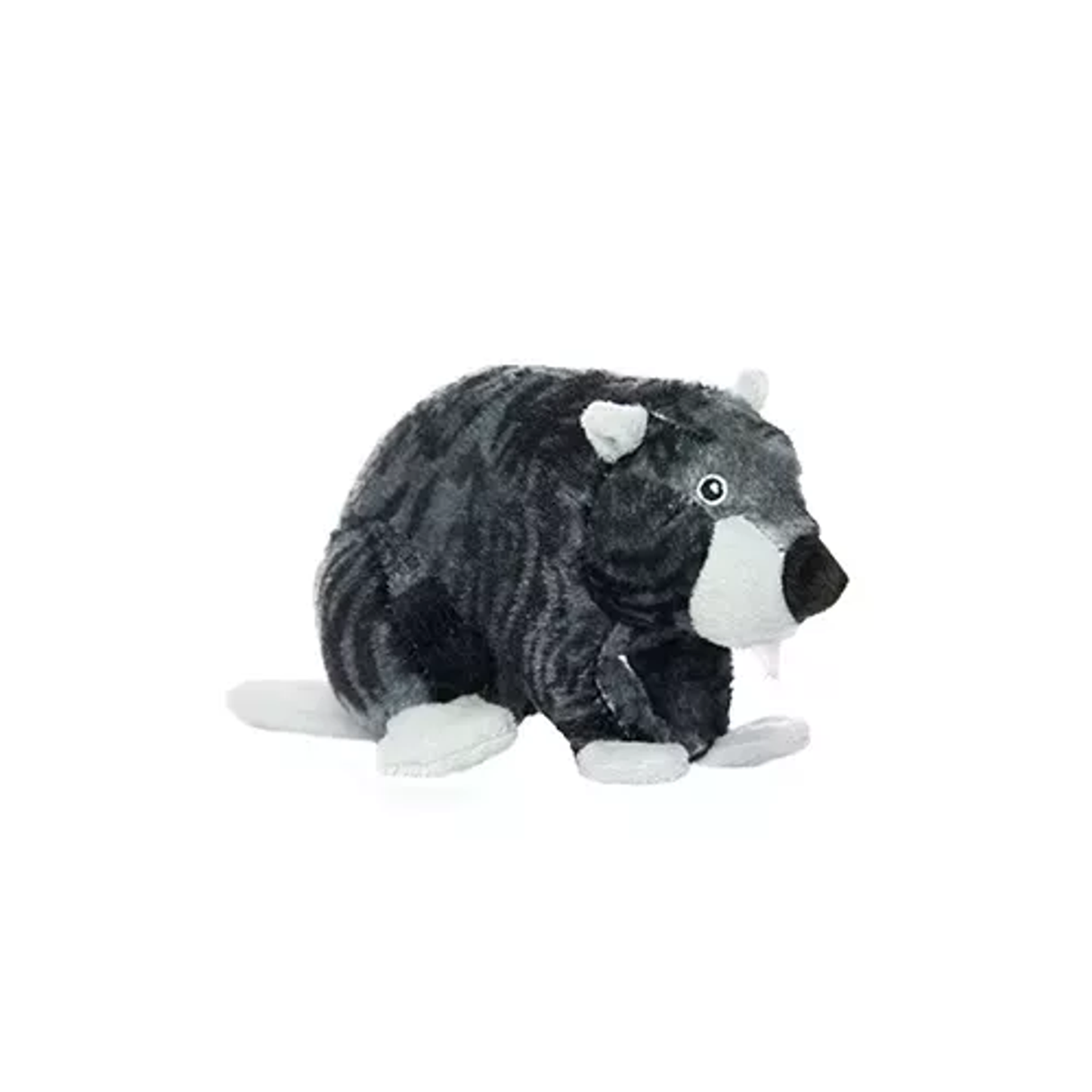 Mighty Jr Nature Beaver Dog Toy – Durable Plush Interactive Tug Toy
