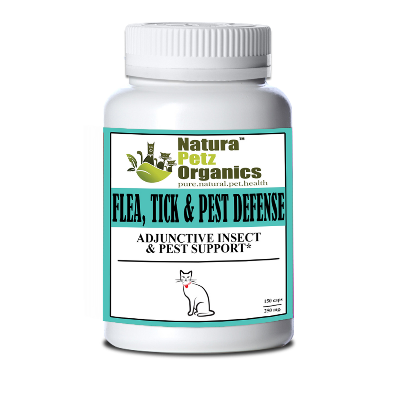 flea tick pest defense capsules adjunctive insect pest support cat 150 caps 250 mg 1