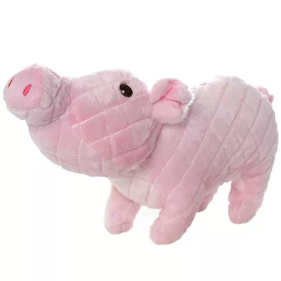 Mighty Massive Farm Piglet Dog Toy – Durable Pink Plush Tug Toy