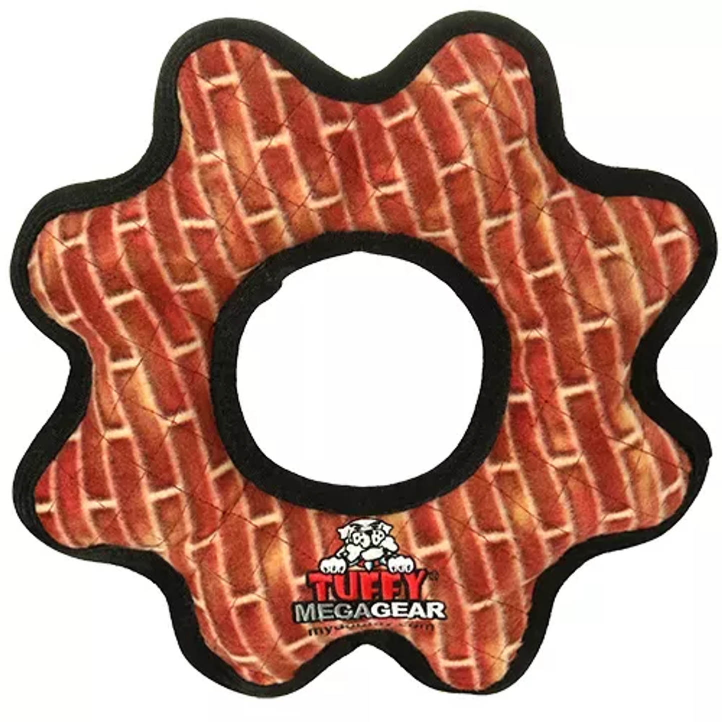 Tuffy Mega Gear Ring Durable Dog Toy – Rust Color – 4 Layer Material