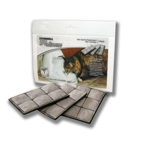 PetSafe Drinkwell Premium Replacement Water Filters - 3 Pack Charcoal