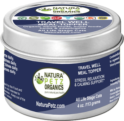 travel well meal topper stress relaxation calming 4 oz cat