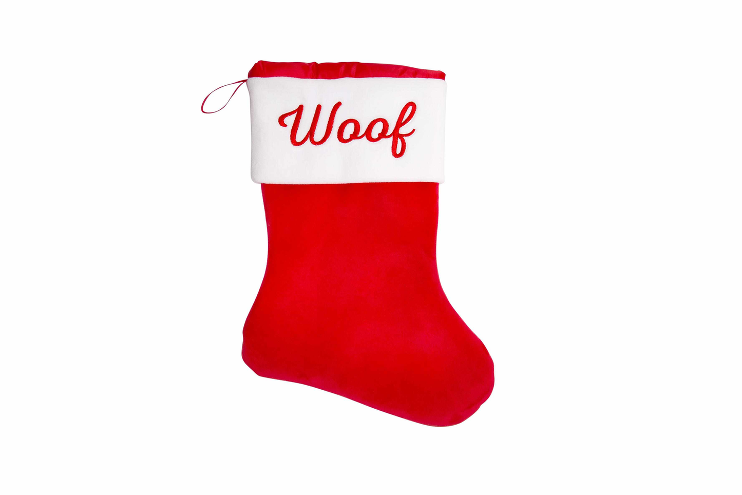 Pearhead Woof Christmas Stocking, 10.55” W x 23.11” H