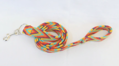 Multicolor Handmade Wayuu Pet Leash, 62" Long, Multicolor