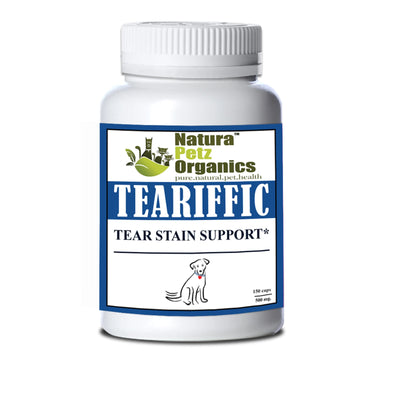teariffic tear stain support dogs cats 150 caps 500 mg size 1 cap