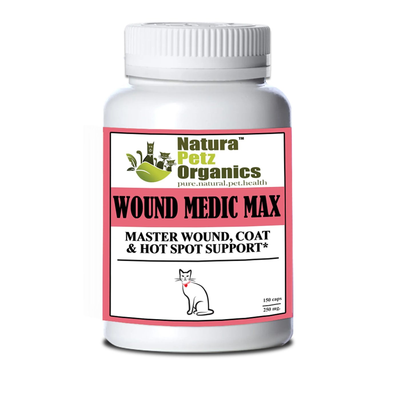 wound medic max caps master wound skin coat cat 150 caps 250 mg