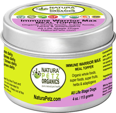 immune warrior max meal topper immune 2 oz dog