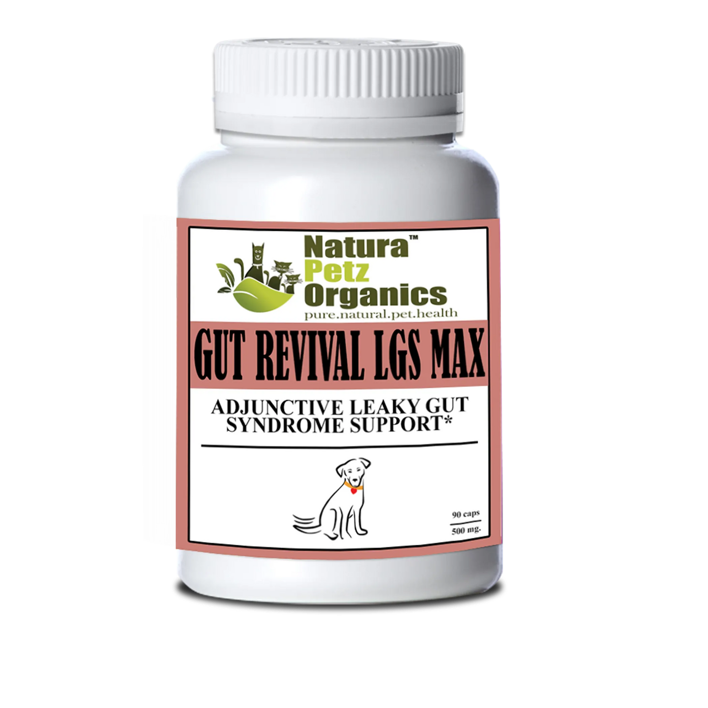 Organic Pet Systems Gut Revival LGS Max – Leaky Gut Supplement for Dogs, 90ct