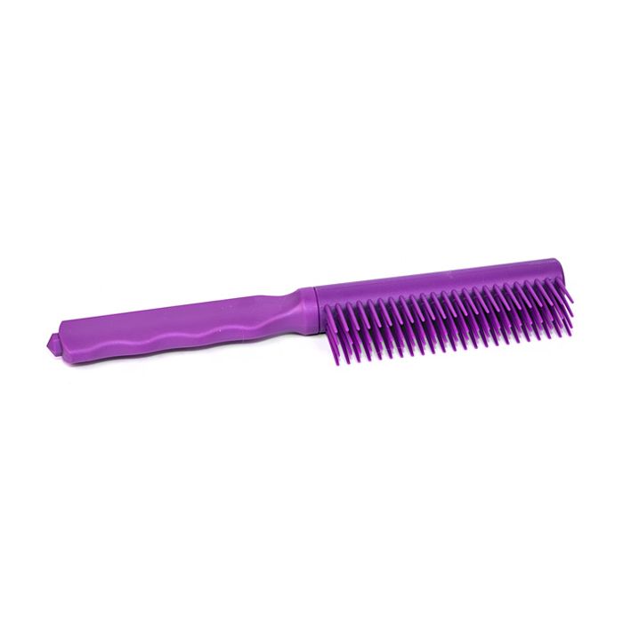 Safety Technology Purple Styling Brush Knife – ABS Plastic Self-Defense Tool