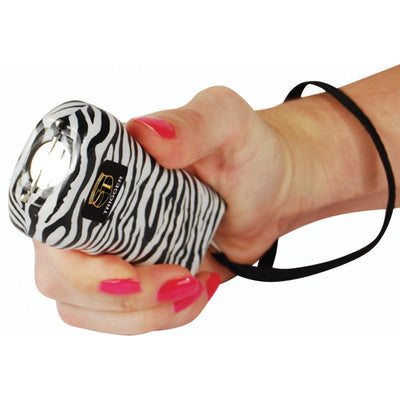 Trigger 75M Stun Gun Flashlight with Disable Pin, Zebra