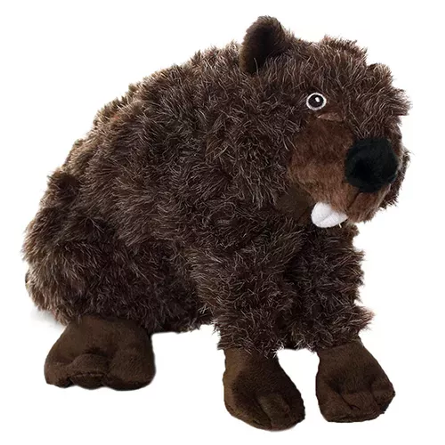 Mighty Nature Beaver Dog Toy – Large Brown Plush Tug Toy by VIP Products