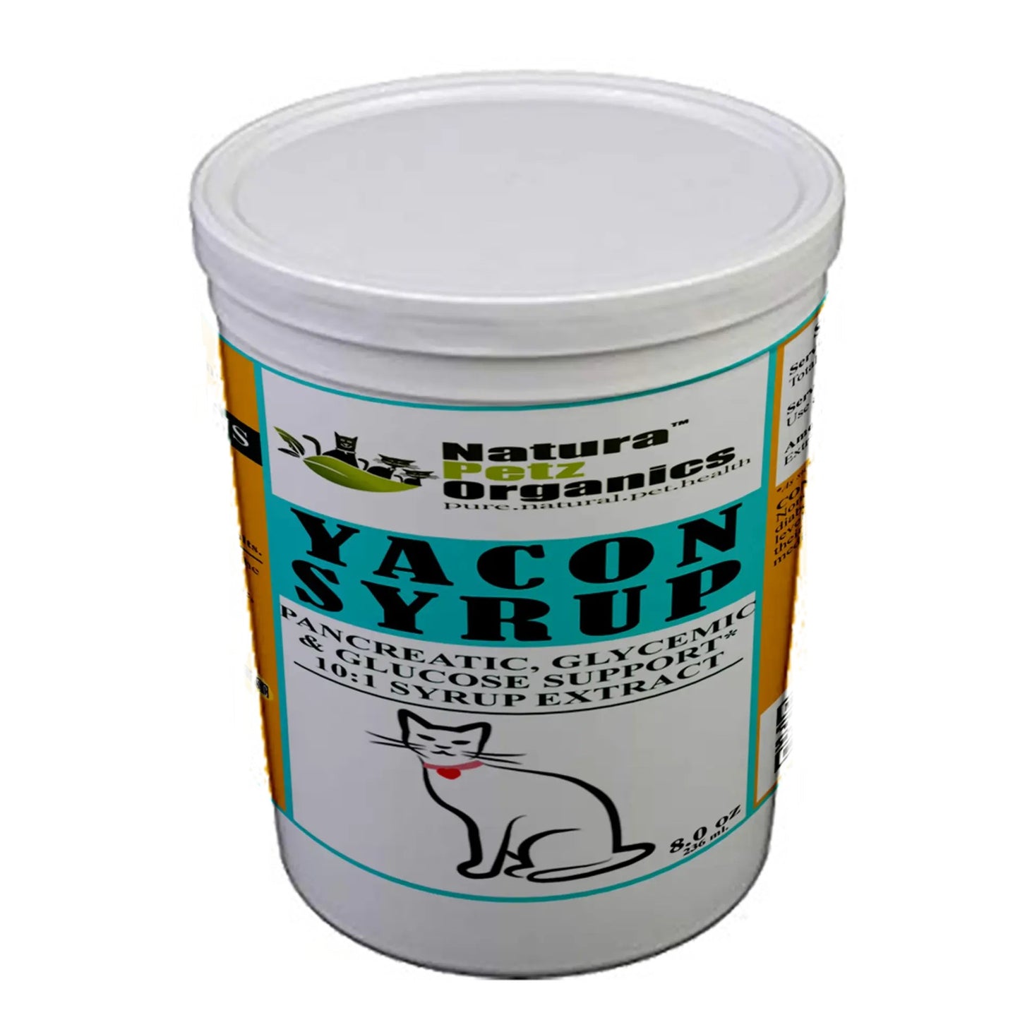 Yacon Leaf Syrup - Pancreatic10:110:1 Alcohol Free, 8 OZ, YACONSYRUPCAT8OZ