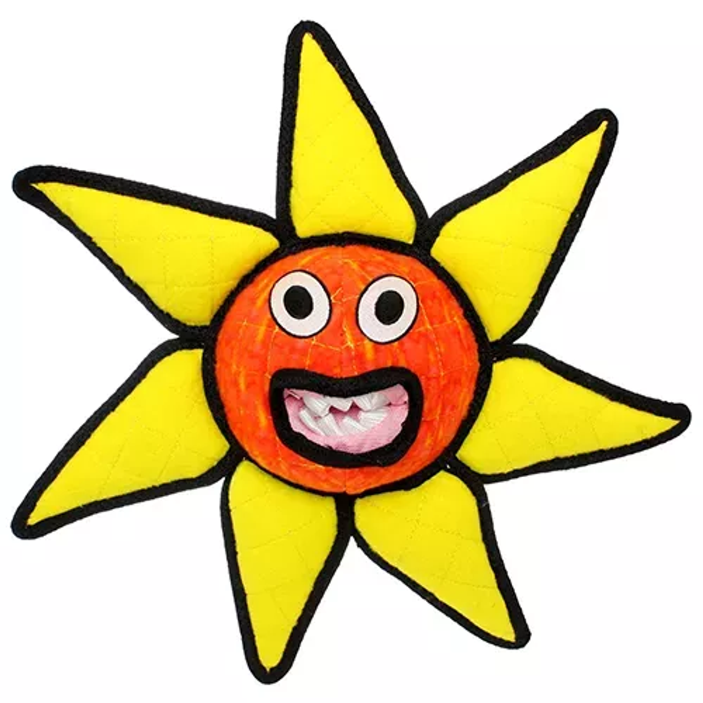 Tuffy Alien Ball Durable Dog Toy – Flower Red – 4 Layer Material