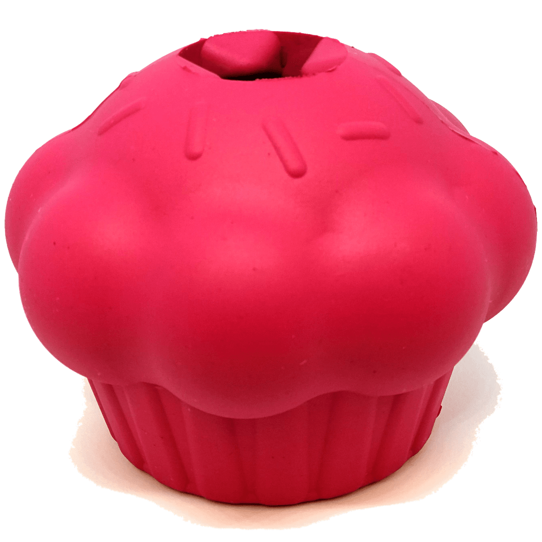 SodaPup Cupcake Durable Rubber Dog Chew Toy & Treat Dispenser, Large