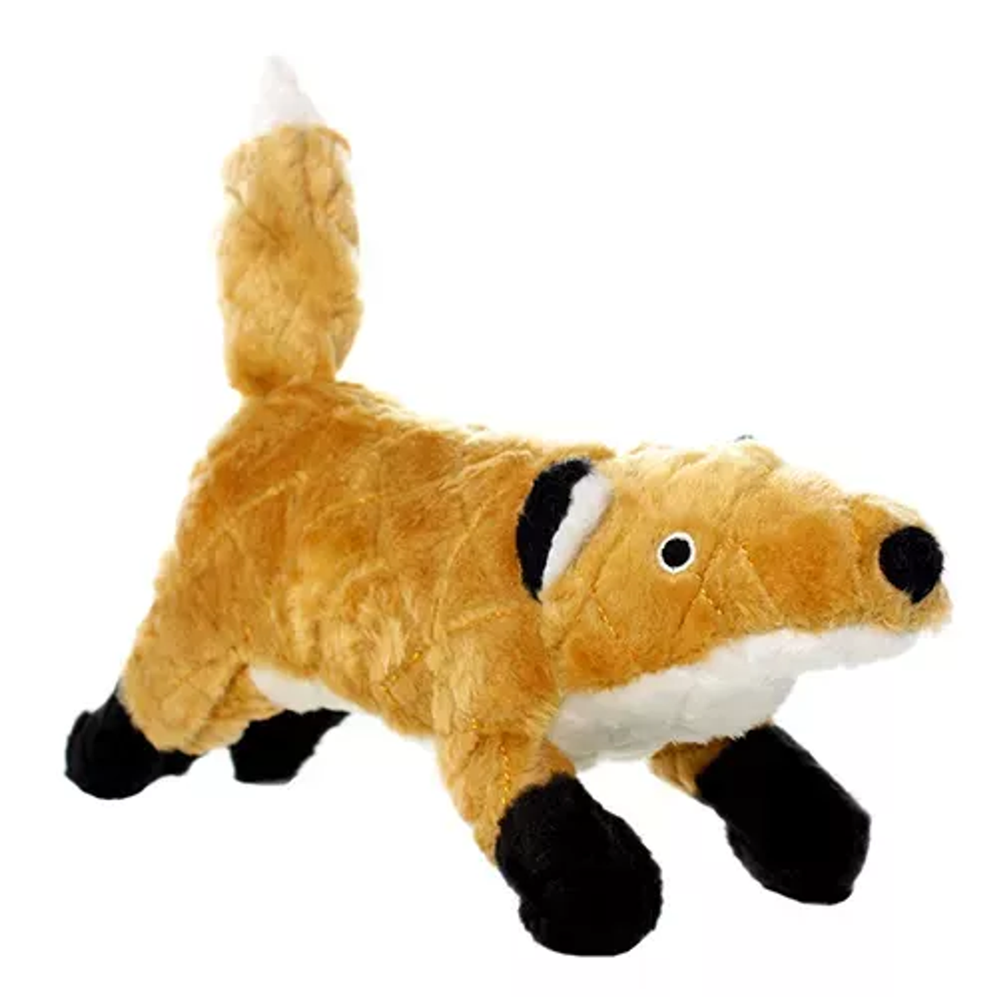 Mighty Nature Fox Large Durable Plush Dog Toy – Orange & White
