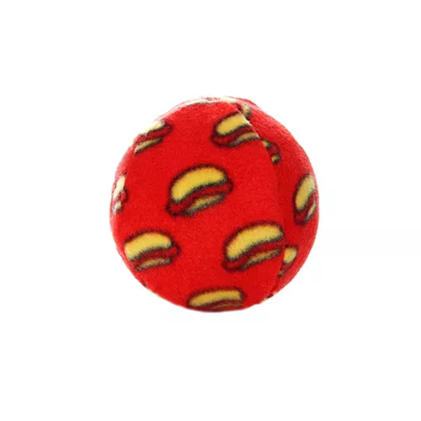 Mighty Ball Plush Dog Toy by VIP Products – Durable Red Ball, Medium