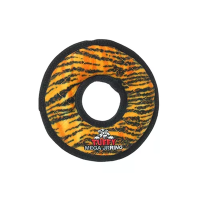 Tuffy Mega Jr Ring Dog Toy – Durable 4-Layer Interactive Tug Toy