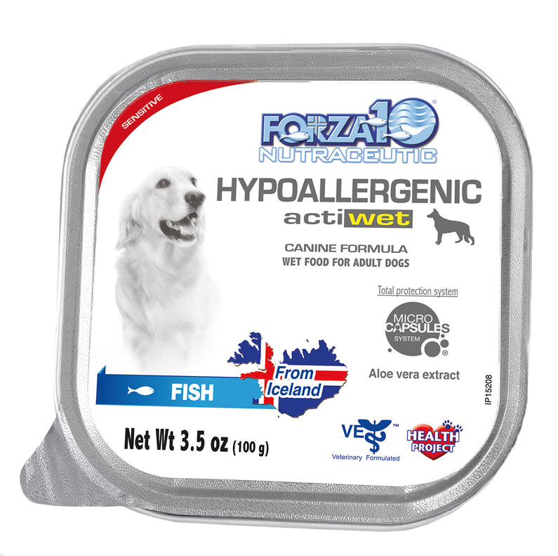 Forza10 Actiwet Hypoallergenic Icelandic Fish Wet Dog Food - 32 Pack