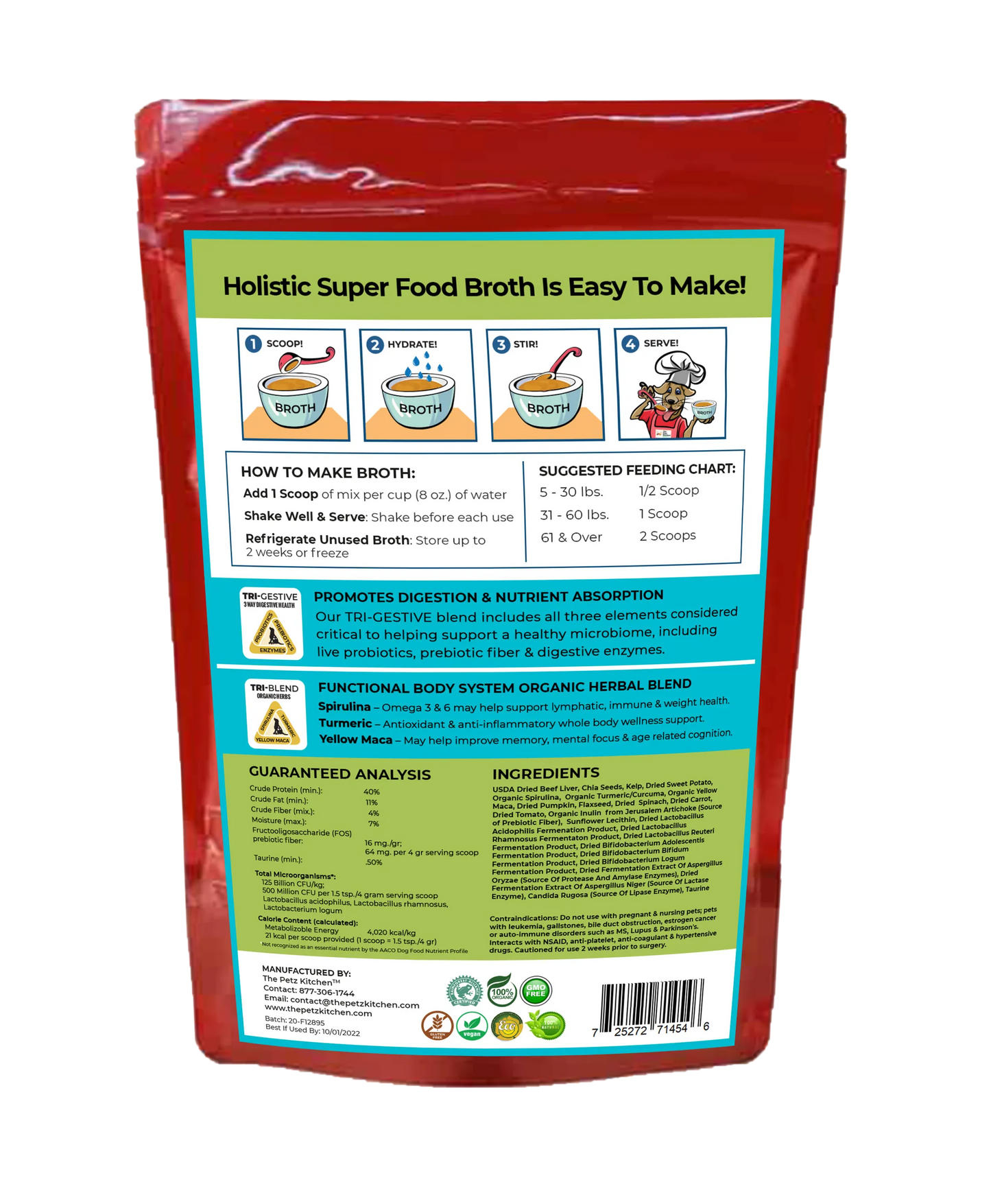 Food Broth One/Done Vitamin, Mineral/Enzyme, 4.5 Oz., BROTHPORKONEDONE
