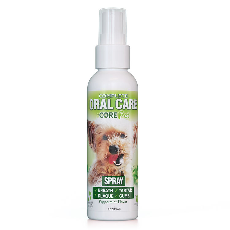 CORE Pet Oral Care Peppermint Spray – Plaque and Tartar Remover, 4 oz