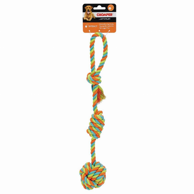 Pet Edge CHP Rope Fist Tug Dog Toy - Durable Cotton Rope Tugger