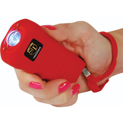 Trigger 75M Stun Gun Flashlight with Disable Pin - Red