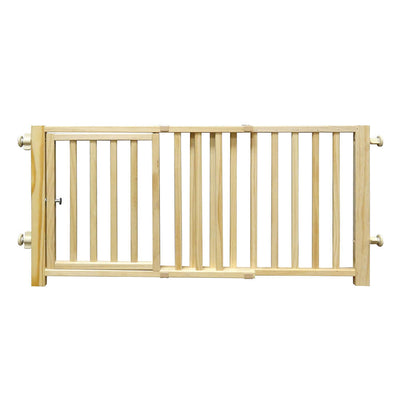 Four Paws Walkover Wood Pet Gate – Pressure Mounted, 30-44" Wide