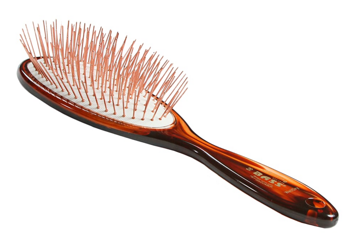 Bass Brushes- Style & Detangle Pet Brush, Large, Tortoise