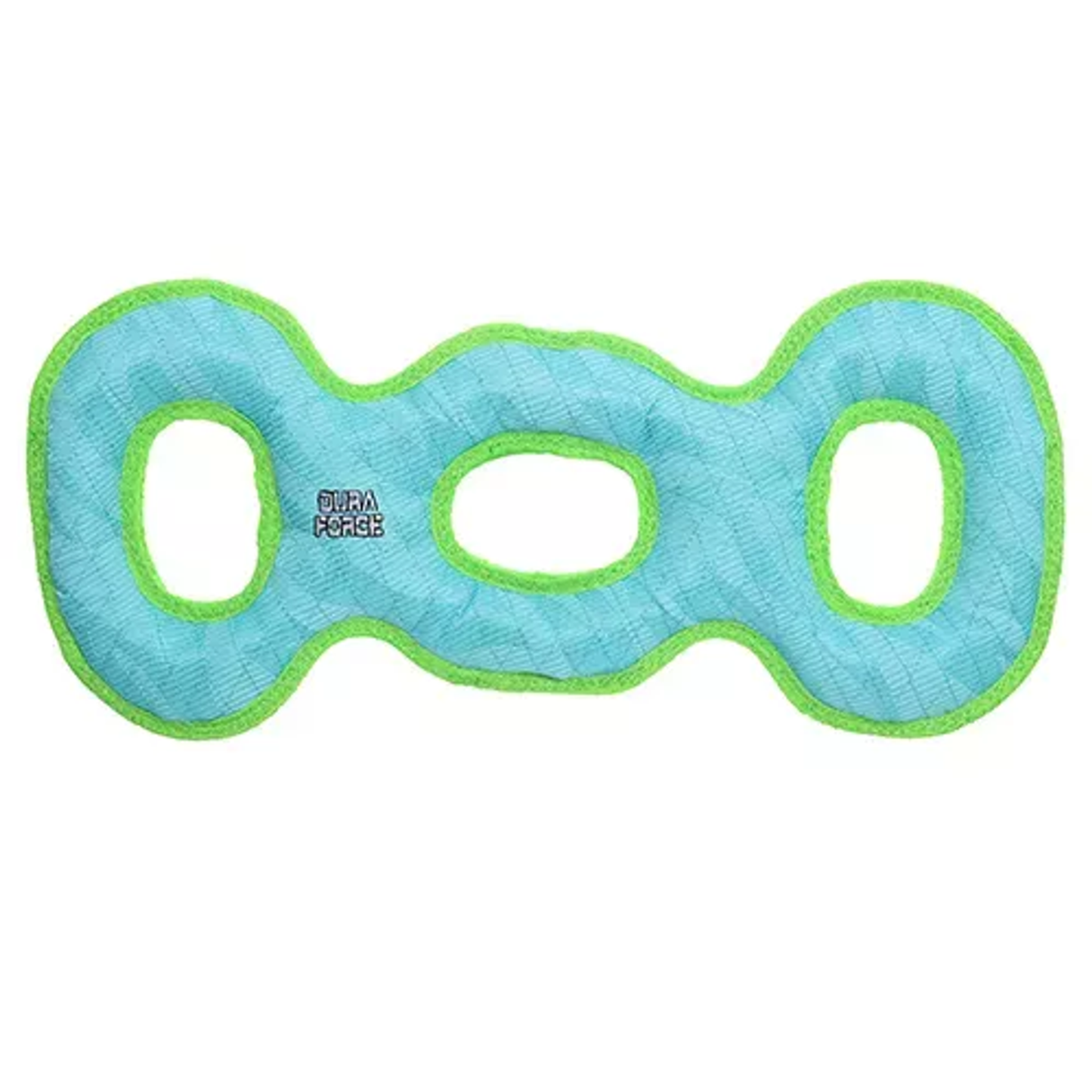 DuraForce 3-Way Tug Tiger Durable Dog Toy – Blue-Green Mesh