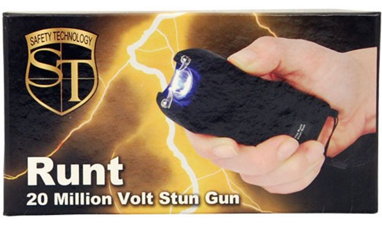 Safety Technology Runt 80M Volt Stun Gun | Rechargeable LED Flashlight