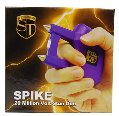 Spike Stun Gun – 65 Million Volt, Purple Grip