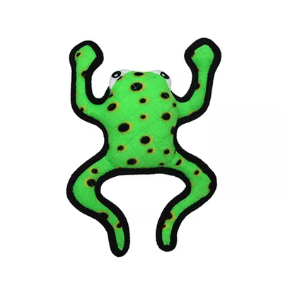 Tuffy Desert Frog Leaping Durable Dog Toy – Green Interactive Tug Toy