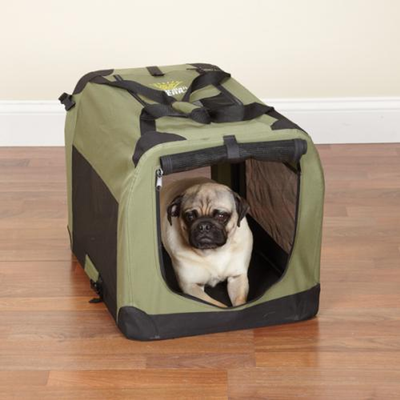Guardian Gear Soft-Sided Collapsible Dog Crate | Gray, X-Small