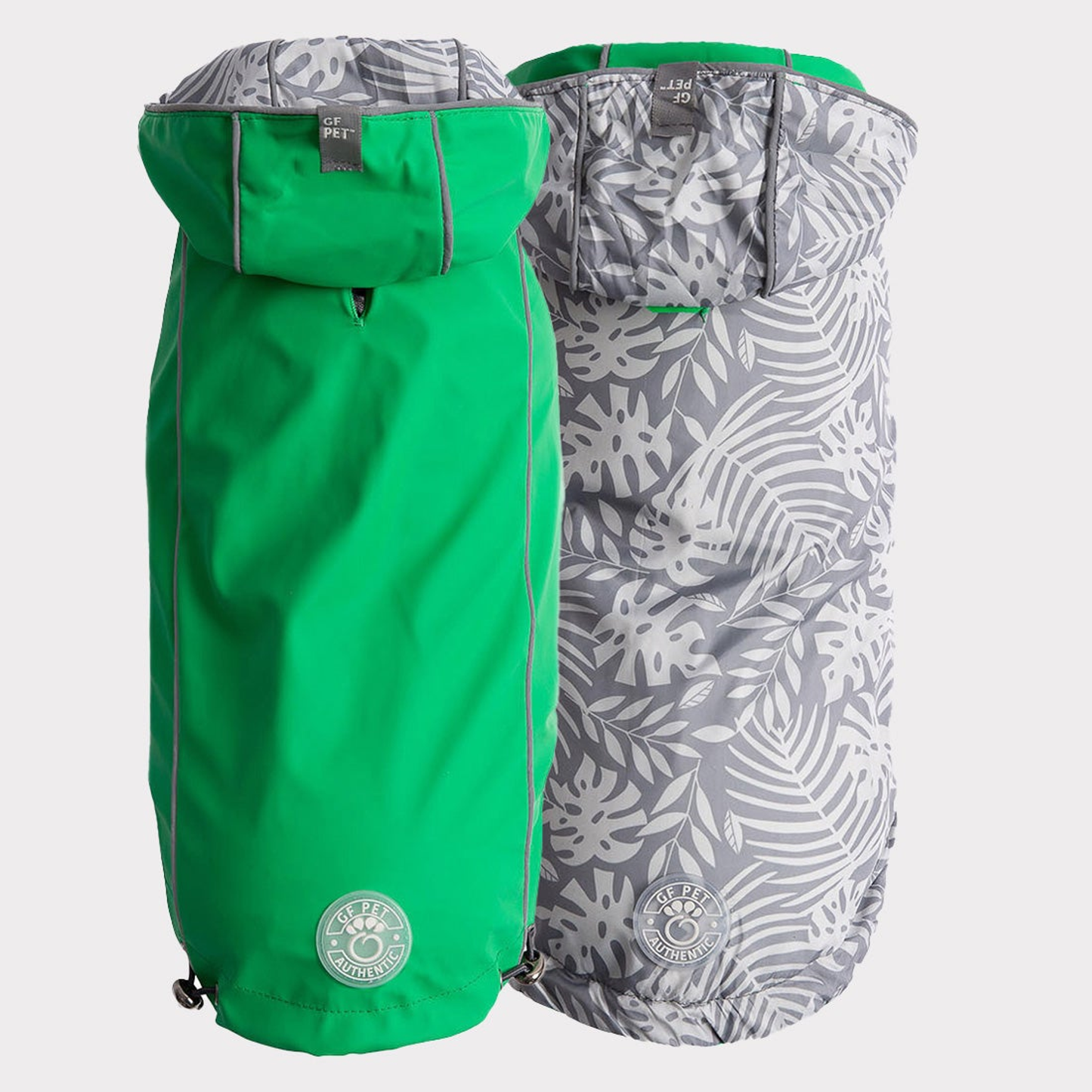 GF Pet Reversible ElastoFit Raincoat – Waterproof Reflective Dog Coat