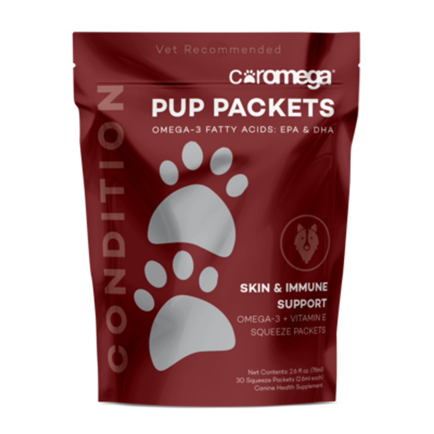 Coromega Pup Packets Omega-3 Skin & Immune Support, Male, 30 pcs