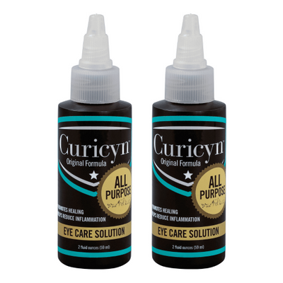 Curicyn Eye Care Solution for Animals – 2 Pack, 2 oz Bottles