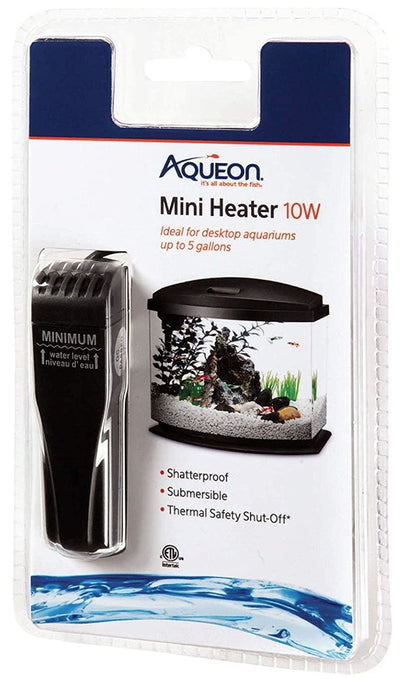 Aqueon Mini Submersible Aquarium Heater – 10W Shatterproof for 5 Gallons