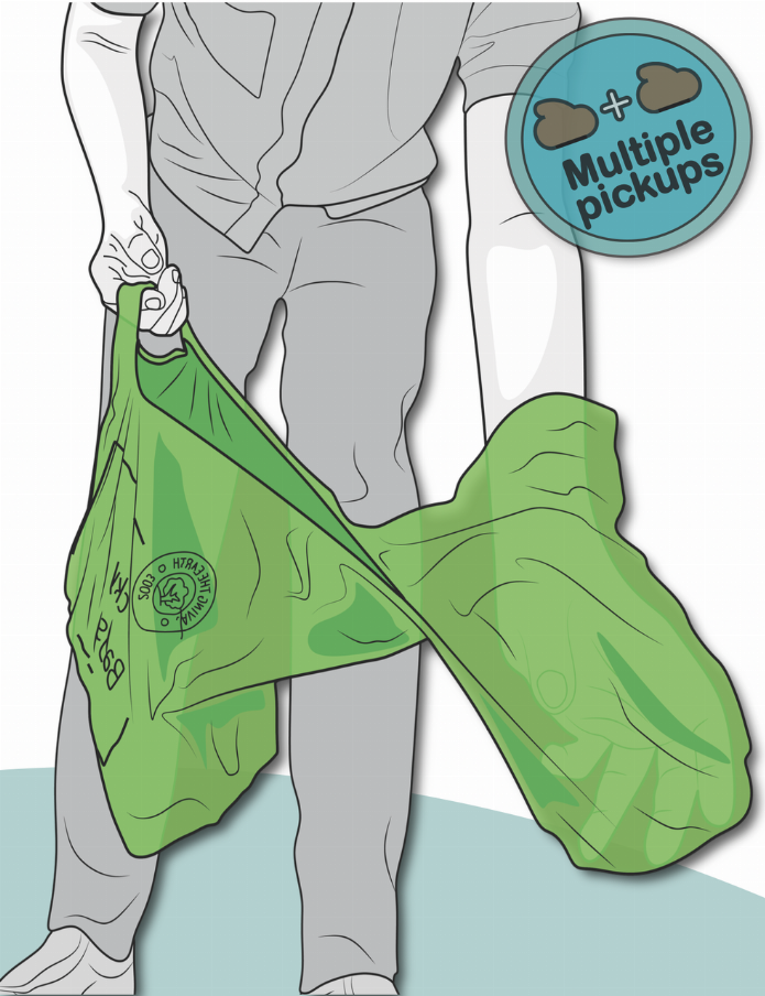 The Original Poop Bags Biobased Backyard Pet Waste Bags - 16 Count