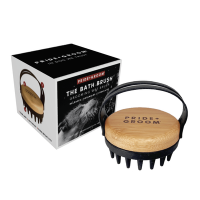 PRIDE+GROOM The Bath Brush – Dog Grooming Tool for Detangling and Massage