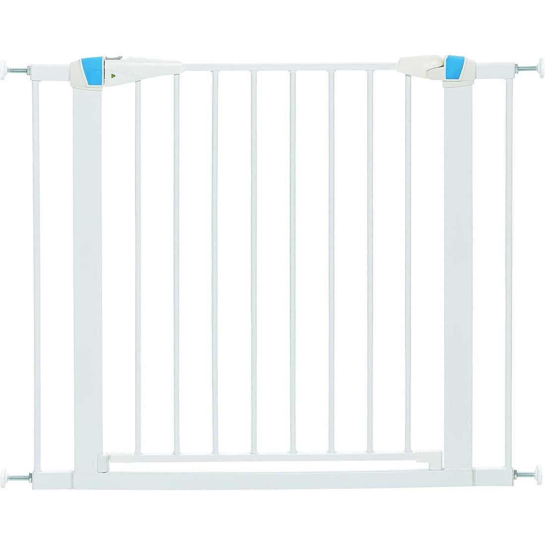 MidWest Glow in the Dark Steel Pet Gate | White Pressure Mount, 29" Tall