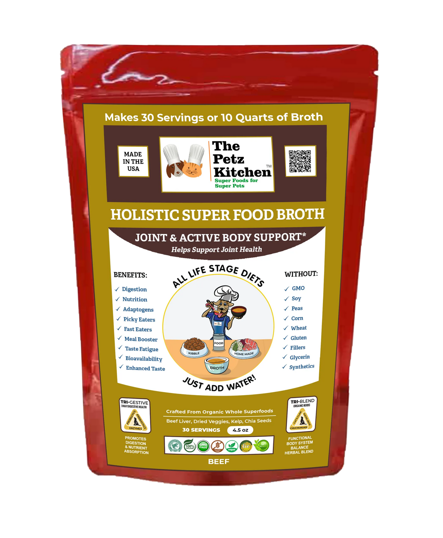 Food Broth Joint/Active Body, 4.5 Oz., BROTHBEEFJOINT
