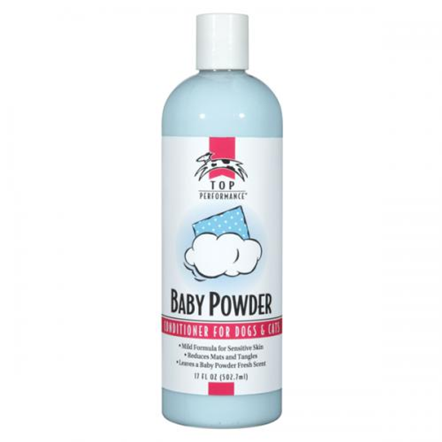 Top Performance Baby Powder Tearless Pet Conditioner for Sensitive Skin, 17 oz
