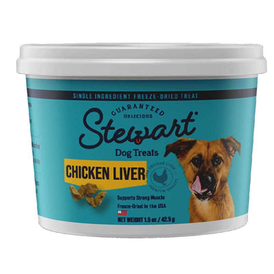 Miracle Care Stewart Pro-Treat Freeze Dried Chicken Liver Dog Treats, 1.5 oz