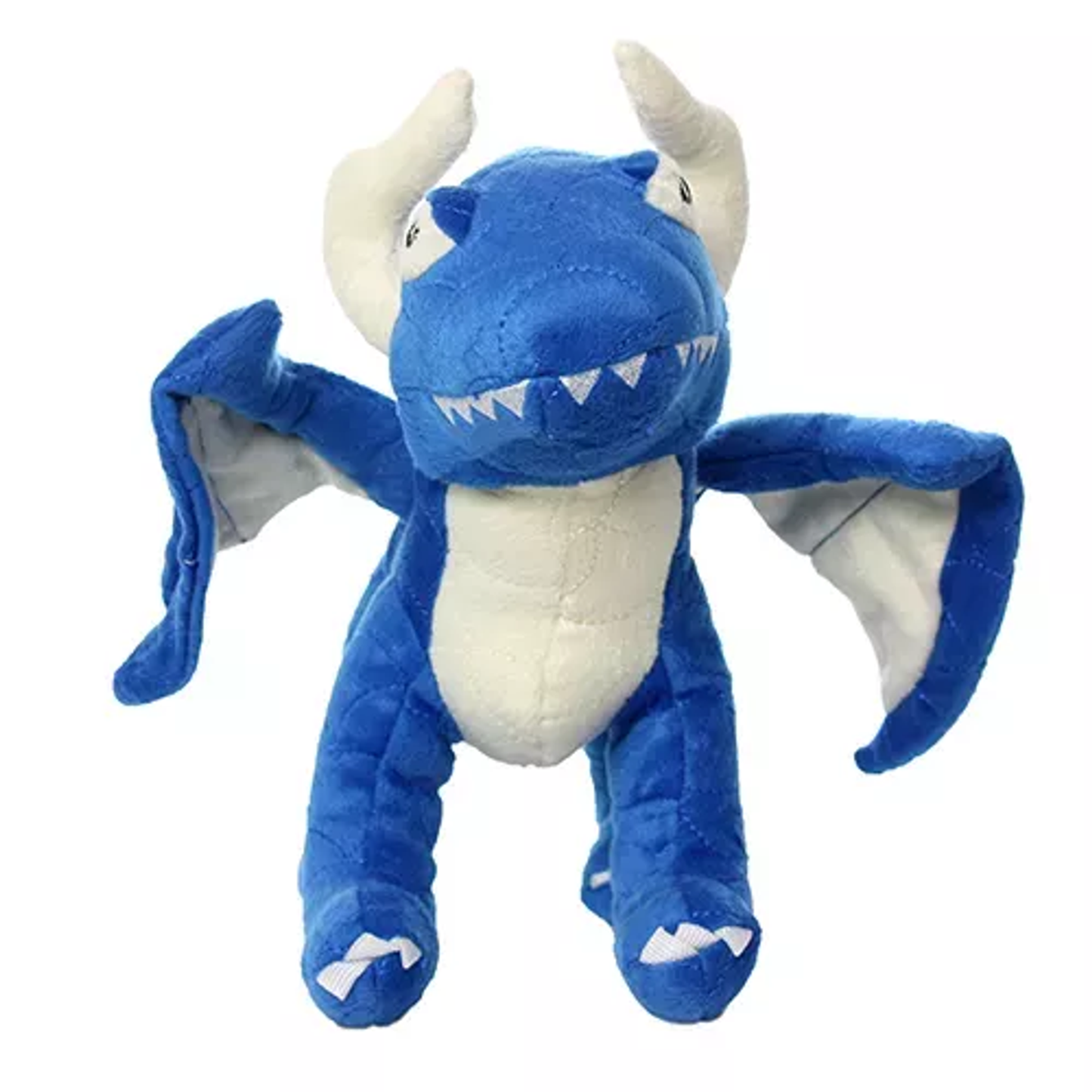 Mighty Dragon Blue Plush Dog Toy – Durable Interactive Tug Toy