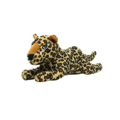 Mighty Jr Safari Leopard Dog Toy – Durable Plush Tug Toy by VIP Products