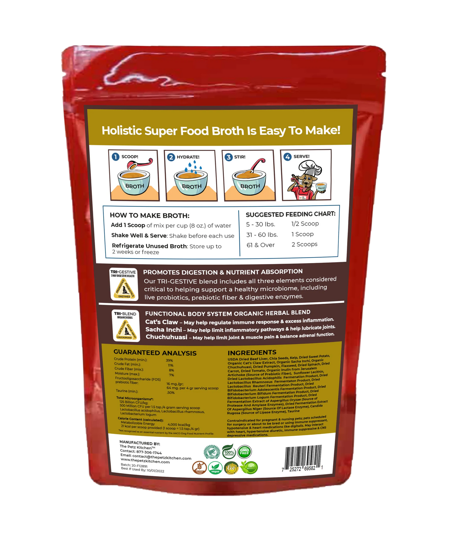Food Broth Joint/Active Body, 4.5 Oz., BROTHPORKJOINT