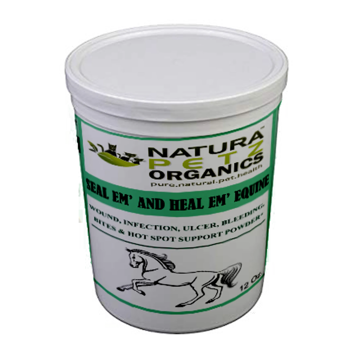 Organic Pet Systems Seal Em And Heal Em Equine Wound Care Powder, 12 Oz