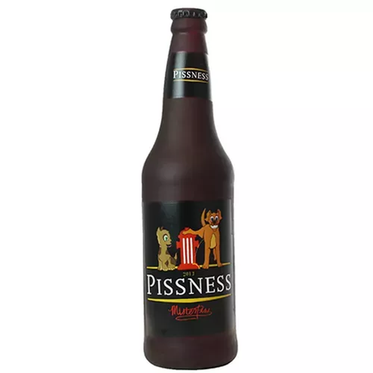 Silly Squeaker Beer Bottle Pissness, One Size, Black