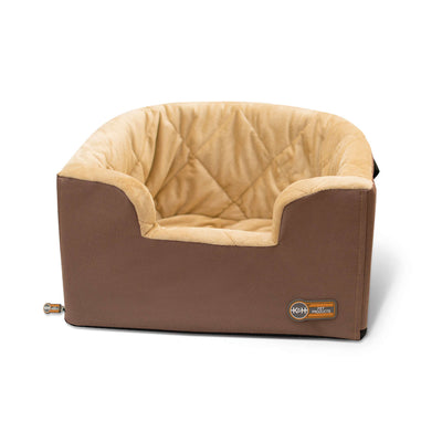K&H Pet Products Hangin' Bucket Booster Car Seat - Tan, Up to 15 lbs