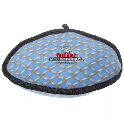 Tuffy Mega Odd Ball Dog Toy – Durable 4-Layer Interactive Tug Toy, Blue
